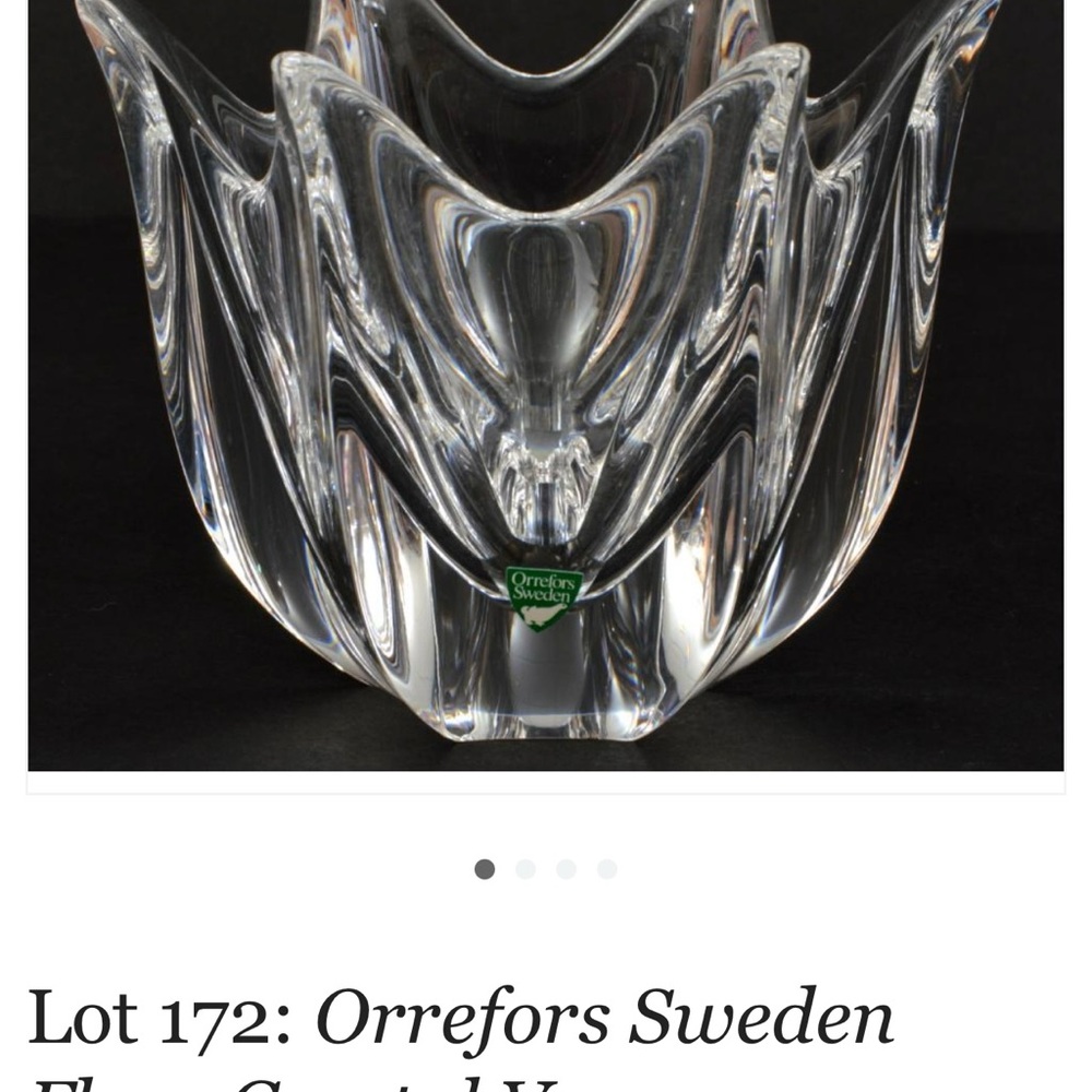 Orrefors Sweden
Fleur Crystal Vase- vintage - Picture 5 of 6